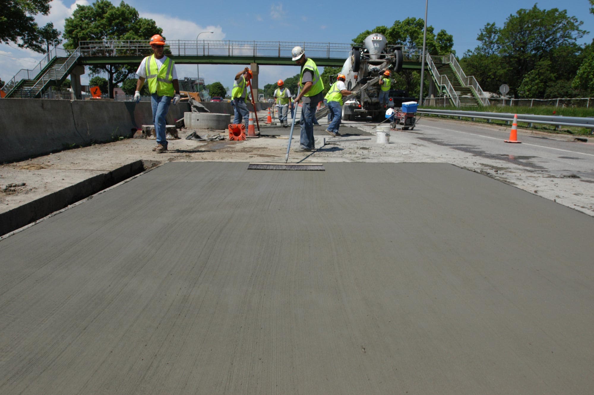 Step two of the concrete pour